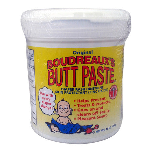 Boudreauxs Butt Paste Diaper Rash Ointment Skin Protectant Jar - 16 Oz